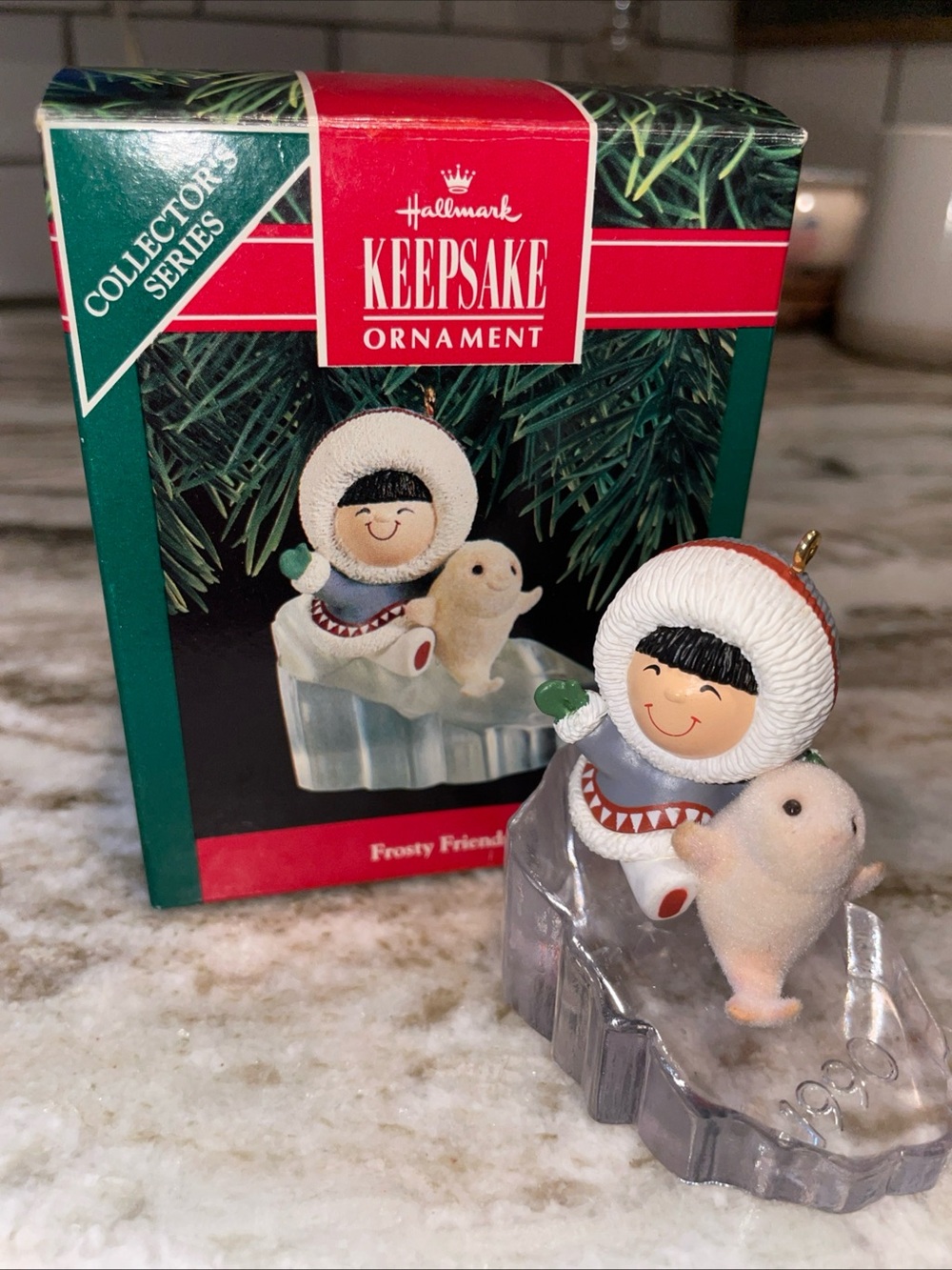 Hallmark 1990 Keepsake Ornament Frosty Friends Christmas 11th in Series Seal IOB